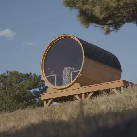 Scandinavian Legendary Rustik Outdoor Barrel Colorado Square