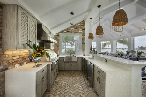 Palm-Beach-beach house with grill cabinet and wall cabinets-NatureKast